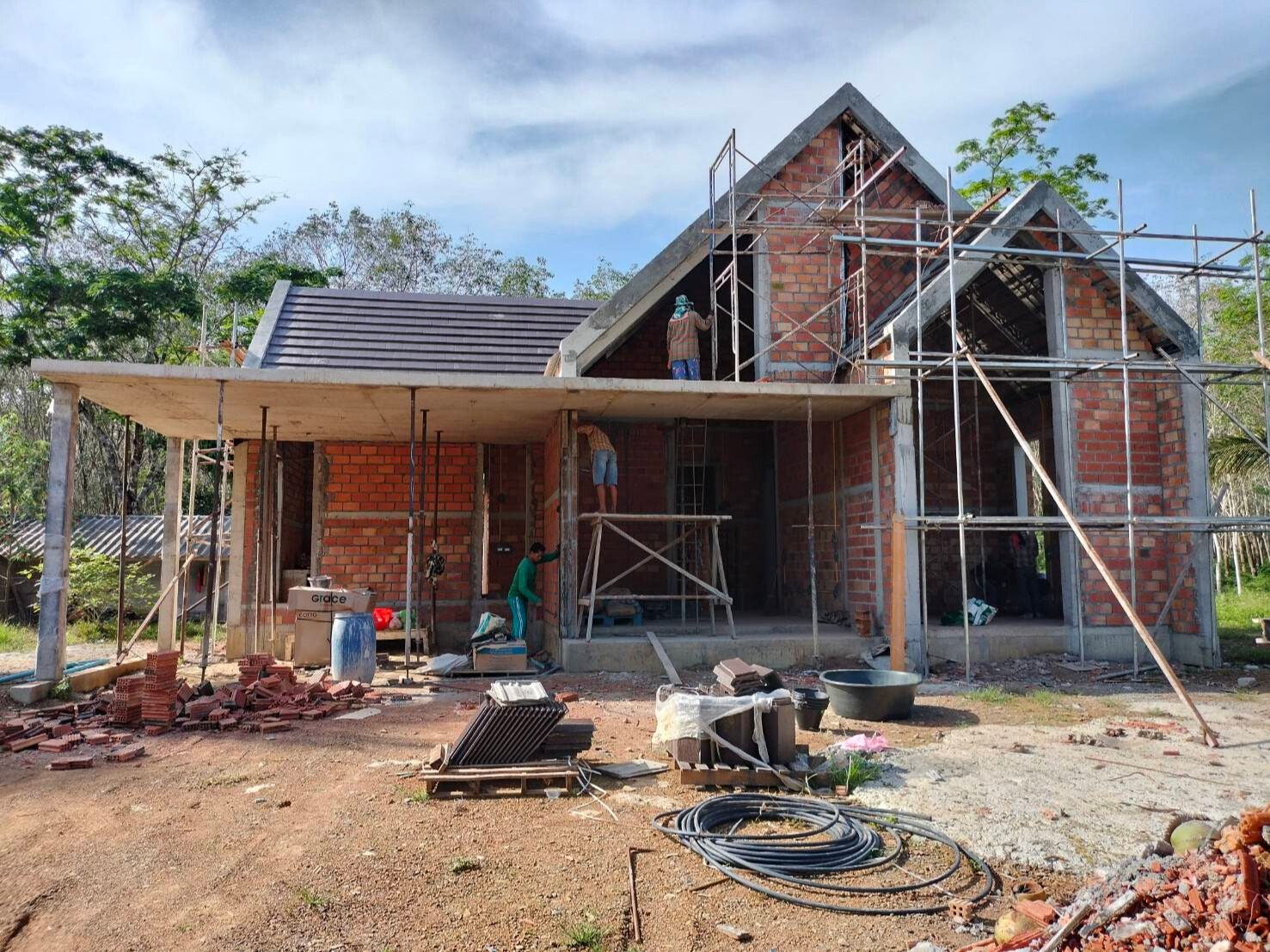 บ้านพักอาศัย คสล. 1 ชั้น <br>เขาหัวช้าง  ขนอม ส่งมอบงาน