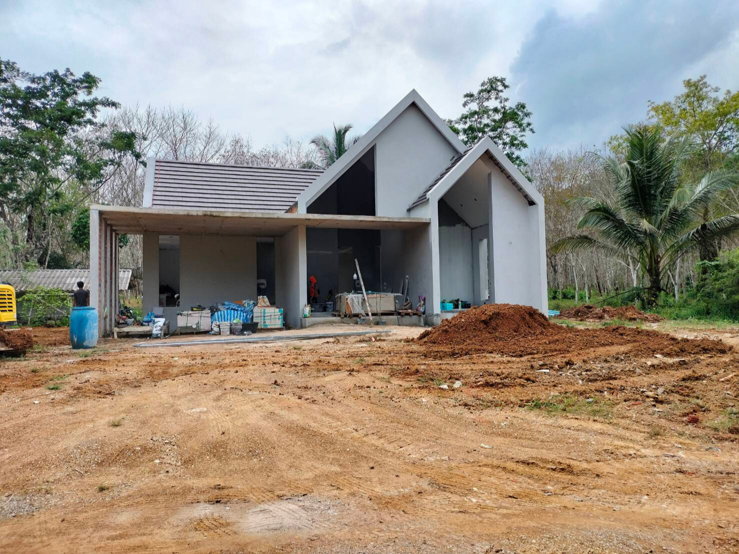 บ้านพักอาศัย คสล. 1 ชั้น <br>เขาหัวช้าง  ขนอม ส่งมอบงาน