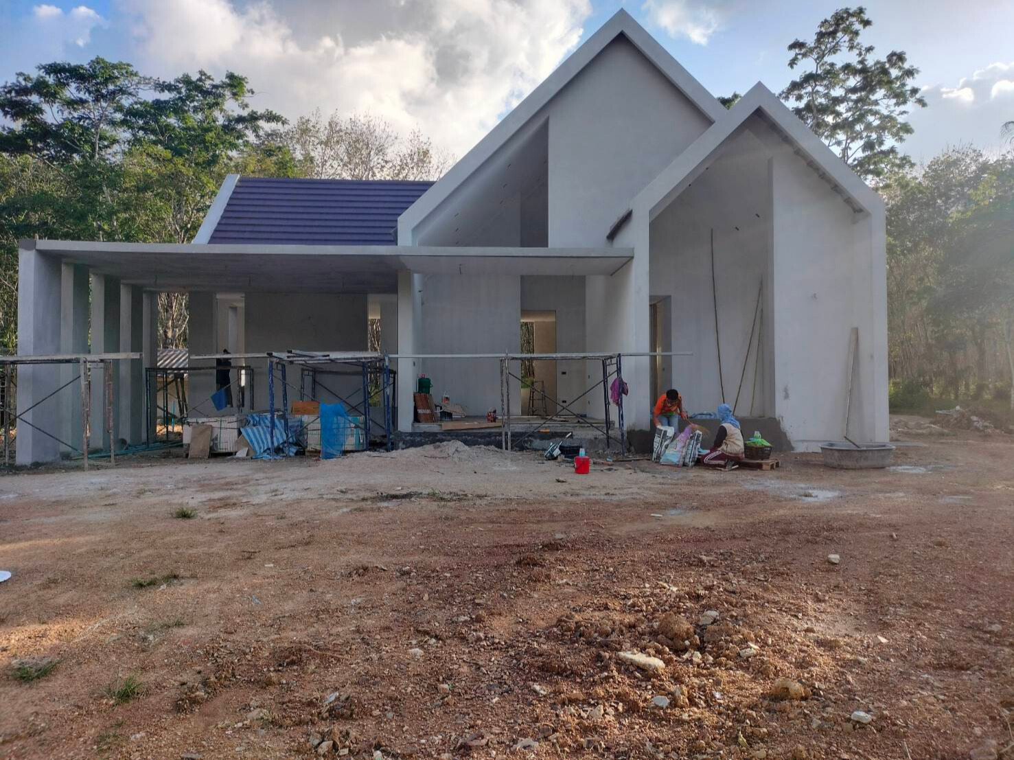 บ้านพักอาศัย คสล. 1 ชั้น <br>เขาหัวช้าง  ขนอม ส่งมอบงาน