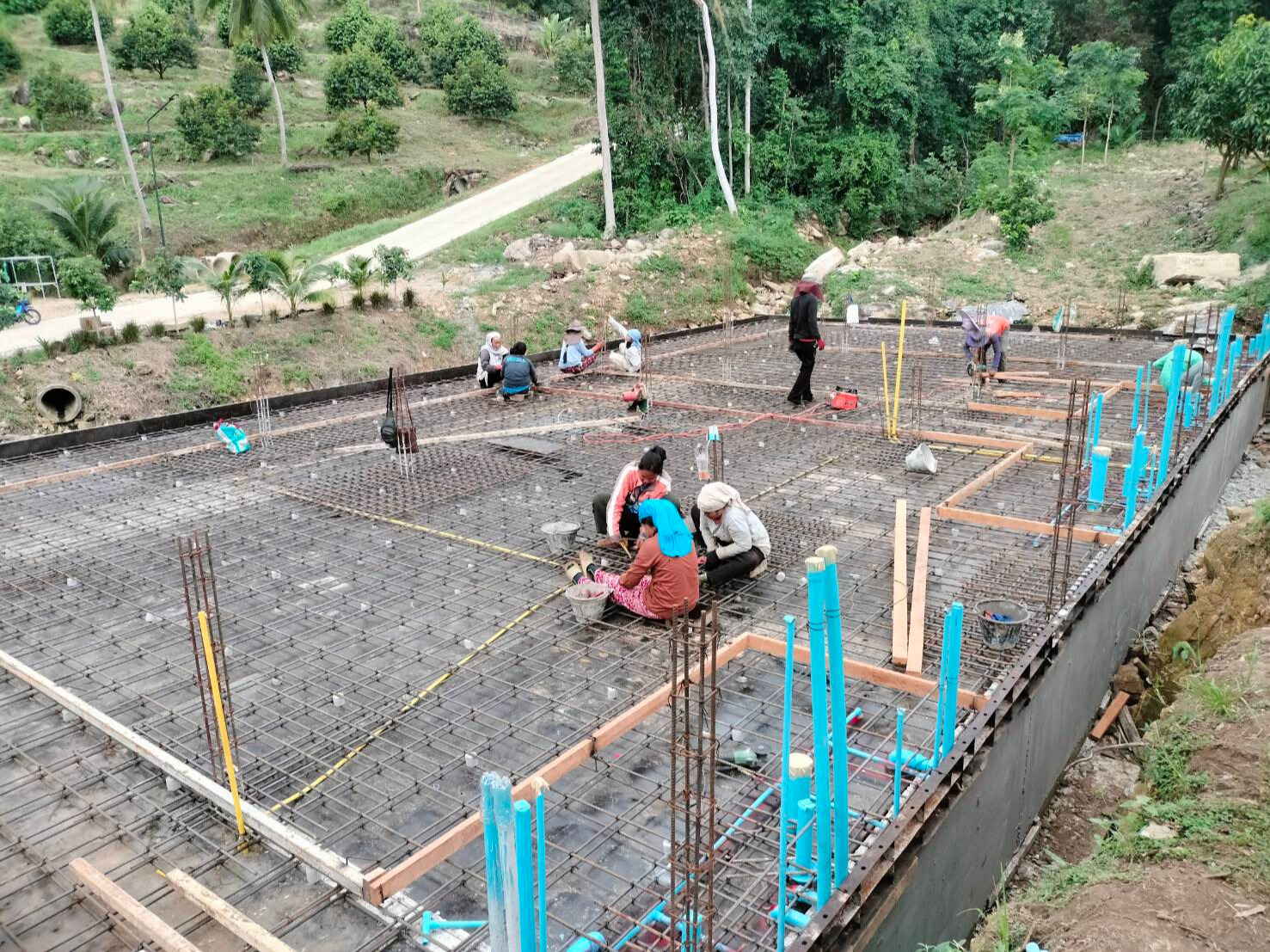 บ้านพักคนงานบนเขา  <br> ซ.น้ำตกเสม็ดชุน  ขนอม